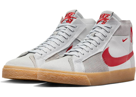 Nike SB Zoom Blazer Mid Premium Deconstructed White University Red Gum