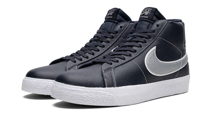 Nike SB Zoom Blazer Mid Mason Silva Dark Obsidian Metallic Silver